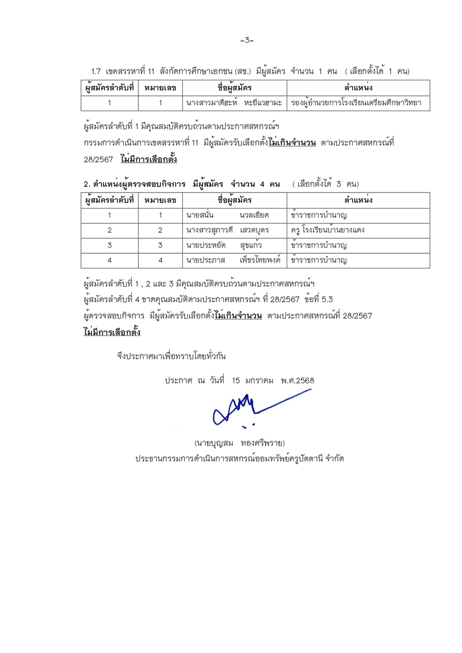 ประกาศสหกรณ ผมสทธรบเลอกตง page 0003