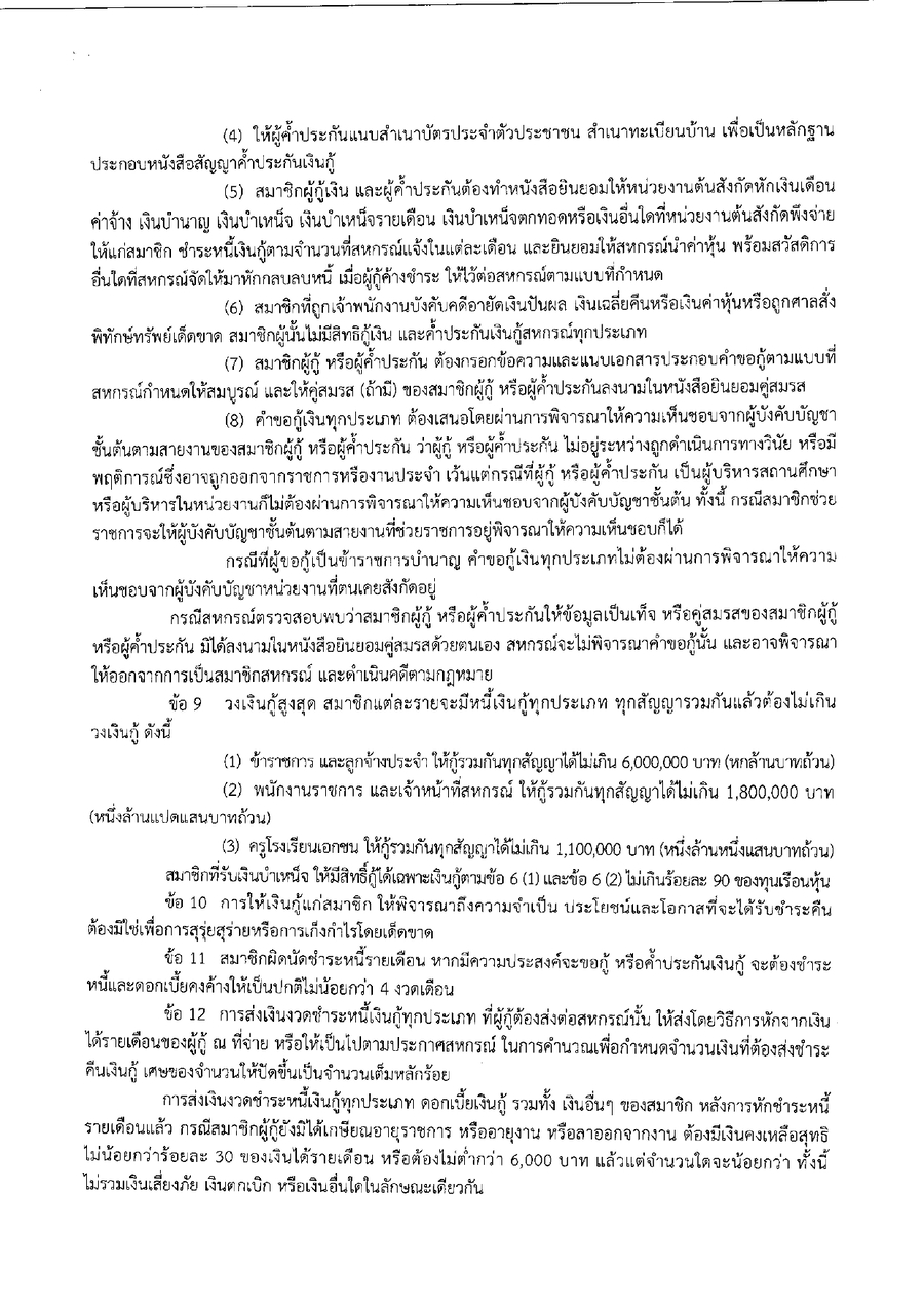 ระเบยบสหกรณฯ วาดวยการใหเงนกแกสมาชกสหกรณ พ.ศ.2569 page 0002