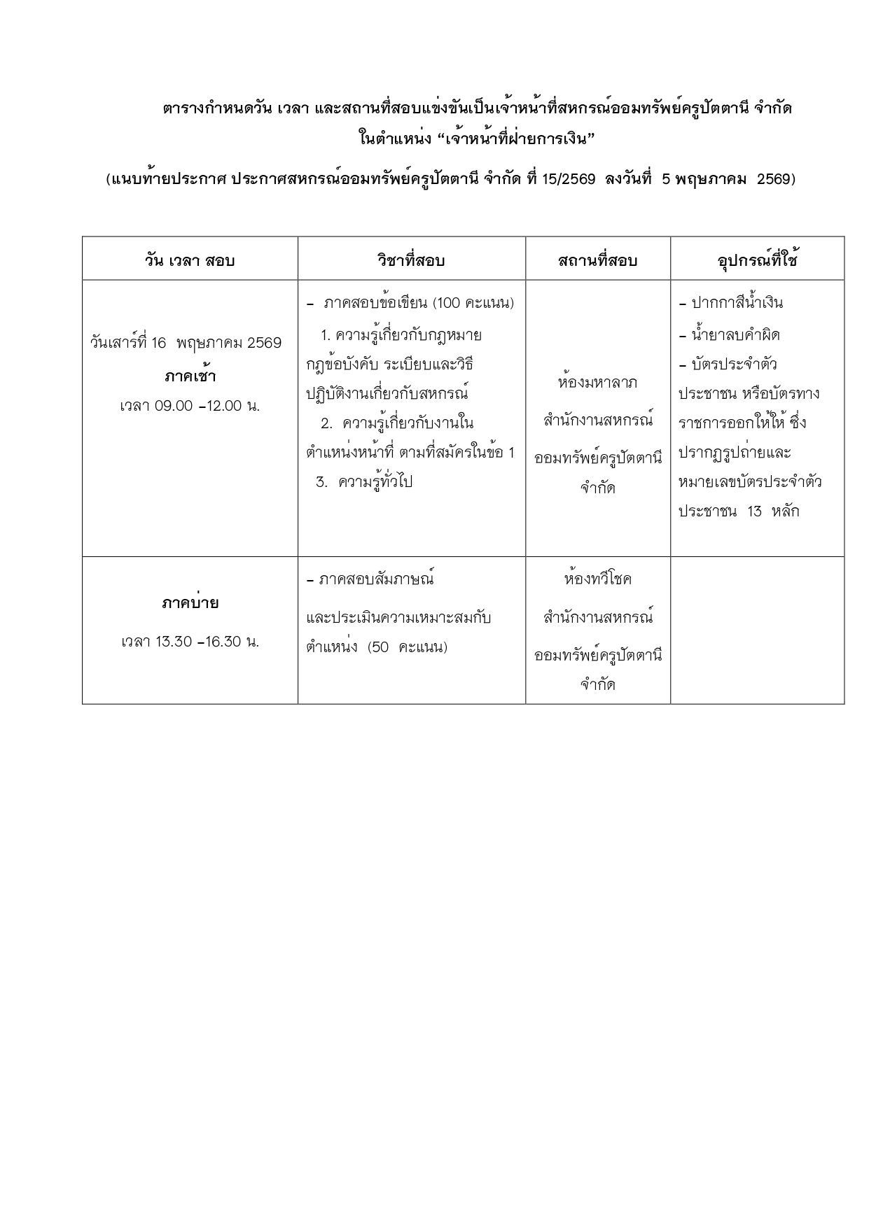 ประกาศสหกรณสถานทสอบ 69 page 0003